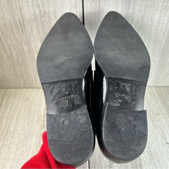 All Saints Watts Black Patent Leather Loafer Slip On Dress Shoe Mens Size 12 - Picture 7 of 10